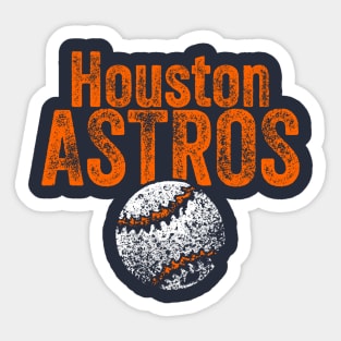 Astros Vintage Weathered Sticker